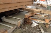Allwright Contracting Victoria Beach Top foundation construction