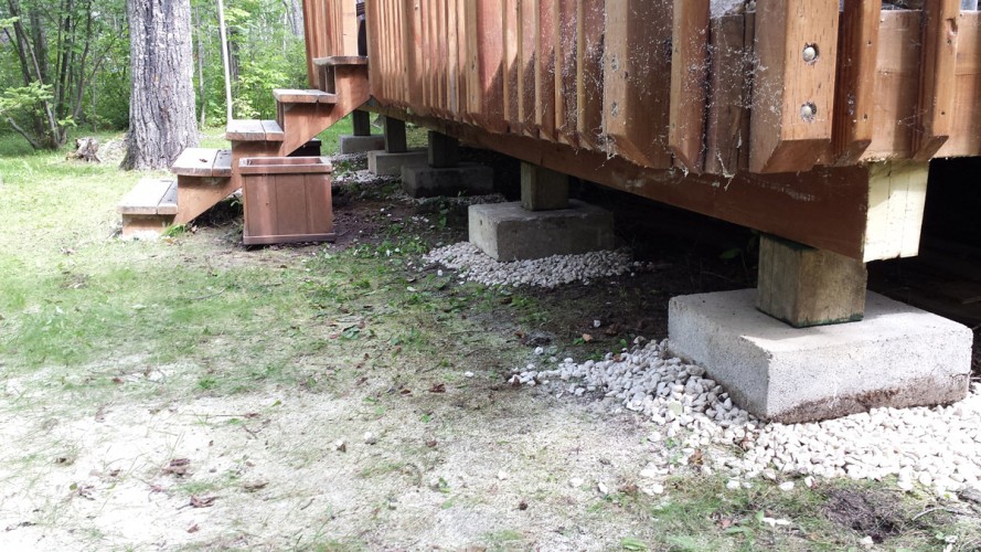 Allwright Contracting Victoria Beach Top foundation construction