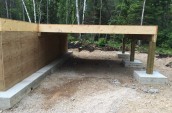 Allwright Contracting Victoria Beach Top foundation construction