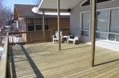 Allwright Contracting Victoria Beach Top sunroom and deck construction